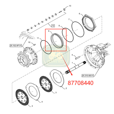 Clutch System Esay installing  87708440 Brake Piston For Backhoe Loader