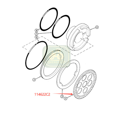 Differential System 15T 114622C2  Brake Disc For Tractor