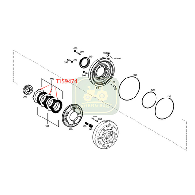 Clutch System T159474  Brake Backing Plate For  Backhoe Loader