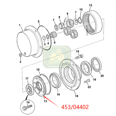 Front Axle Steering Parts 453/04402 Ring Gear For JCB Backhoe loader