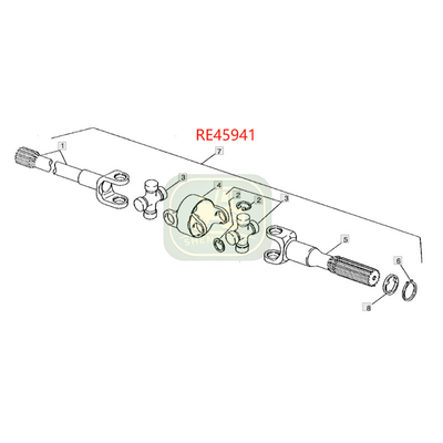 Differential System Drive Shaft  RE188421 RE45941 Shaft Assy For  Tractors
