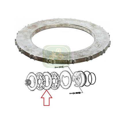 Durable Replacements Clutch System 237022A1 Brake Disc For  Tractors