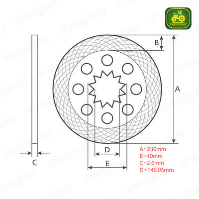 Steering and Brakes Parts E6NN2N315AA Brake Disc For Tractor