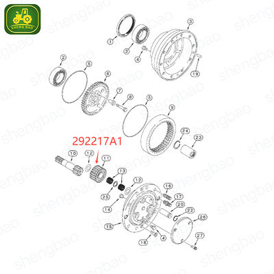Front Axle Parts 292217A1 Sun Gear 29T  For Backhoe Loader