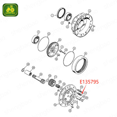 Rear Drive Axle Parts E135795  Stud  For Backhoe Loader