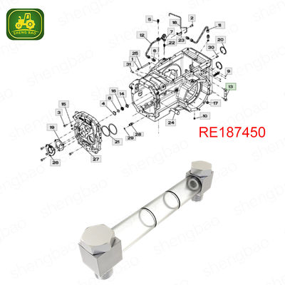 Transaxle Parts RE187450 Oil Level Gauge 47.5 to 79.5 Mark For Backhoe Loader