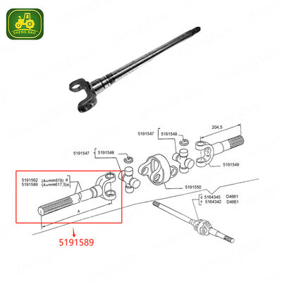 Axle Parts 5191589 Shaft 612.5mm For Tractor