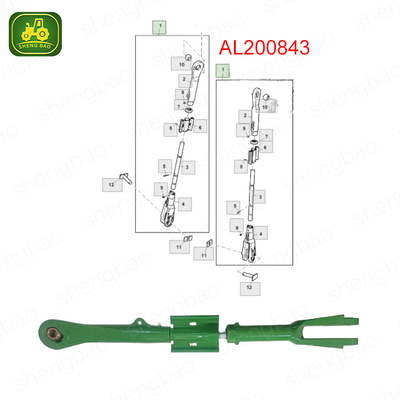 CAT 3 Adjustable Lift Link AL200843 for Tractor Hook Linkage