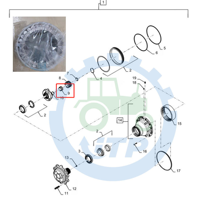 580N 580SN 580SN WT  Backhoe Loader Parts Roller Bearing 87708444