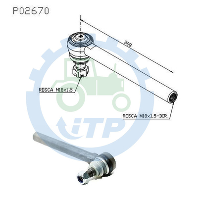  Backhoe 555E 575E 655E 675E LB75 Tie Rod 85805977