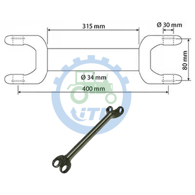  Parts MX135 Half Shaft 340440A1