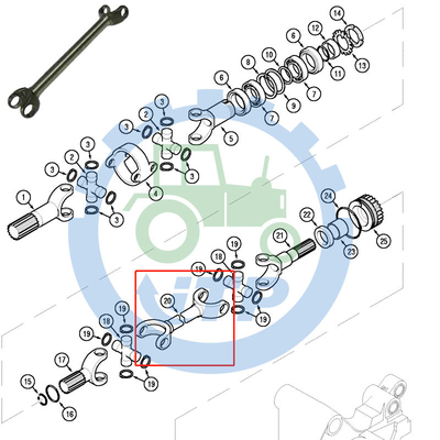  Parts MX135 Half Shaft 340440A1